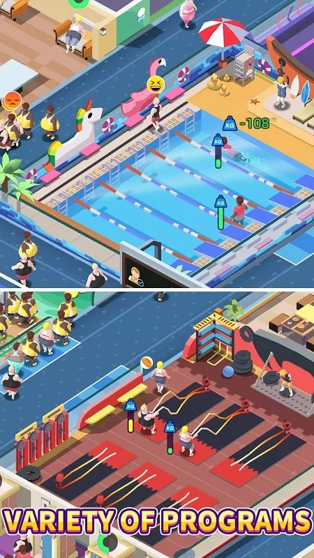 Fitness Club Tycoon MOD APK